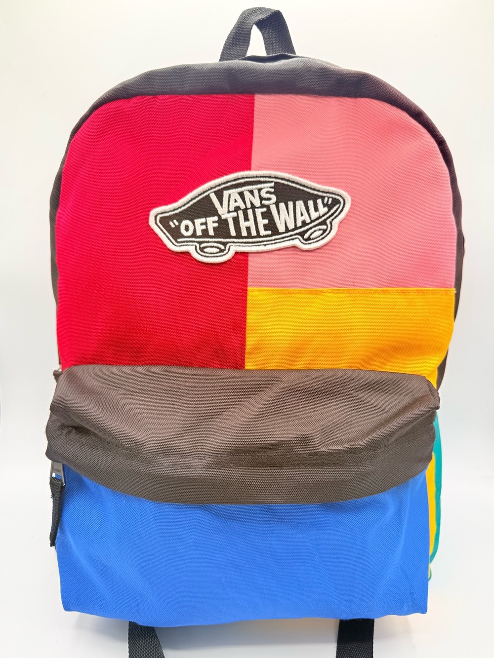 Vans Off The Wall Colorblock Backpack Laptop Sleeve School Travel Bag
